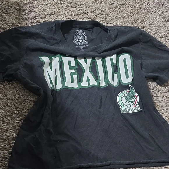 Women's Black México Cropped Graphic Tee - Picture 4 of 5